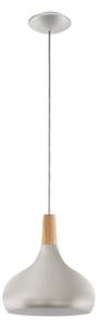 Eglo 901181-Luster na lanku SABINAR 1xE27/60W/230V pr.28cm strieborný