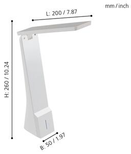 Eglo 97044 - LED stmievateľná stolná lampa LA SECA LED/1,8W/230V biela