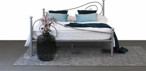 CAMFERO Kovová posteľ Sara Rozmer postele (matraca): 90x200 cm s nízkym predkom, Farba postele: White Gloss