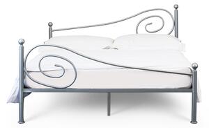 CAMFERO Kovová posteľ Sara Rozmer postele (matraca): 90x200 cm s nízkym predkom, Farba postele: Black Matt