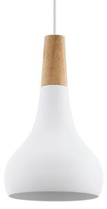 Eglo 901177-Luster na lanku SABINAR 1xE27/60W/230V pr.18cm biela