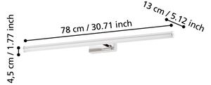 Eglo 97083 - LED kúpeľňové osvetlenie k zrkadlu VADUMI LED/14W/230V IP44
