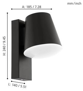 Eglo 97146 - Vonkajšie nástenné svietidlo CALDIERO 1xE27/10W/230V