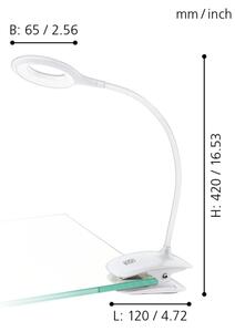 Eglo 97077 - LED stmievateľná lampa s klipom CABADO LED/3W/5V biela