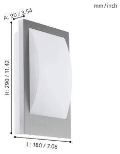 Eglo 97239 - LED stmievateľné vonkajšie svietidlo VERRES-C 1xE27/9W/230V BT IP44