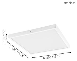 Eglo 97268 - LED Stropné svietidlo FUEVA 1 LED/25W/230V biele hranaté 4000K