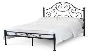 CAMFERO Kovová posteľ Weronika Rozmer postele (matraca): 140x200 cm s nízkym predkom, Farba postele: White Matt