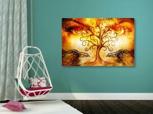 Obraz strom života s havranmi - 60x40