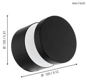 Eglo 65038 - LED vonkajšie nástenné svietidlo MELZO PRO LED/11W/230V IP44 čierna