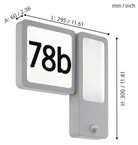 Eglo 97297 - LED vonkajšie nástenné svietidlo CHEIRA 2xLED/2,7W + LED/3,6W/230V IP44