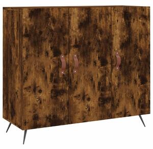 Komoda dymový dub 90x34x80 cm kompozitné drevo