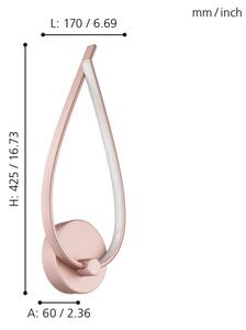 Eglo 97363 - LED Nástenné svietidlo PALOZZA LED/11W/230V