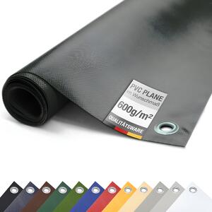 PVC plachta pre nákladné vozidlá 600 g/m² s očkami Ochranná plachta matná (antracitová, 3 m x 2 m)