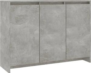 Komoda, betónovo sivá 102x33x75 cm, kompozitné drevo