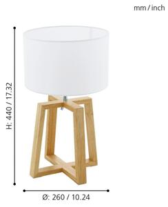 Eglo 97516 - Stolná lampa CHIETINO 1 1xE27/60W/230V