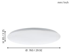 Eglo 97527 - LED Stmievateľné stropné svietidlo GIRON LED/60W/230V