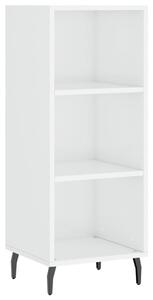 Komoda lesklá biela 34,5x32,5x90 cm kompozitné drevo