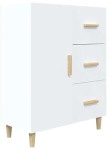 Komoda biela 69,5x34x90 cm kompozitné drevo