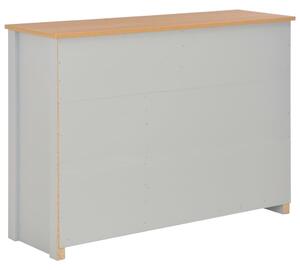 Komoda sivá 112x35x81 cm