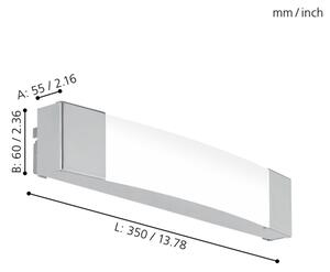 Eglo 97718 - LED úpeľňové zrkadlové svietidlo SIDERNO LED/8,3W/230V IP44