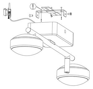 Eglo 97715 - LED RGB Stmievateľné bodové svietidlo CORROPOLI-C 2xLED/5W/230V