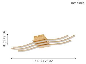 Eglo 97743 - LED prisadený luster MIRAFLORES 3xLED/8,6W/230V