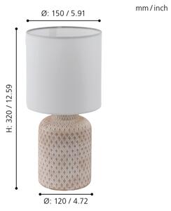 Eglo 97773 - Stolná lampa BELLARIVA 1xE14/40W/230V