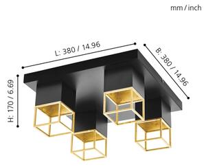 Eglo 97731 - LED prisadený luster MONTEBALDO 4xGU10/5W/230V