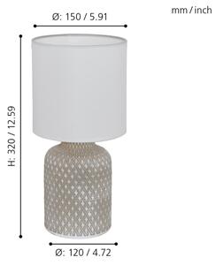 Eglo 97774 - Stolná lampa BELLARIVA 1xE14/40W/230V