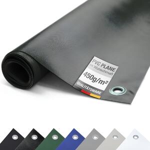 (450g/m²) Plachta na nákladné vozidlá/PVC plachta s okami, textilná plachta Krycia plachta (antracitová RAL7016, 3 m x 4 m)