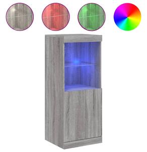 Komoda s LED svetlami sivá sonoma 41x37x100 cm