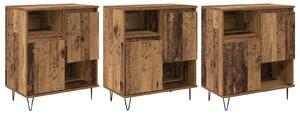 Servírovacia skriňa 3 pcs Staré drevo 60 x 35 x 70 cm