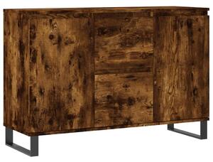 Komoda dymový dub 101,5x35x70 cm kompozitné drevo
