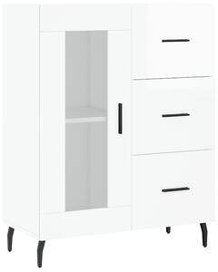 Komoda lesklá biela 69,5x34x90 cm spracované drevo