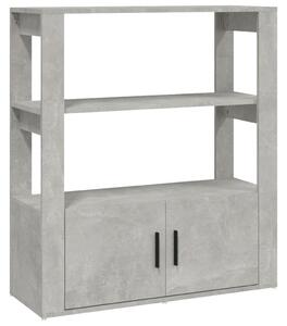 Komoda betónovo sivá 80x30x90 cm spracované drevo
