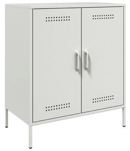 Komoda biela 68x39x79 cm oceľ