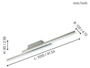 Eglo 55971 - LED RGBW stmievateľné stropné svietidlo FRAIOLI-C LED/34W/230V s chrómom+DO