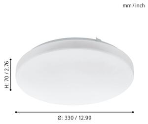 Eglo 97872 - LED Stropné svietidlo FRANIA LED/14,6W/230V