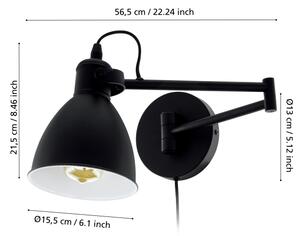 Eglo 97886 - Nástenné svietidlo SAN PERI 1xE27/10W/230V