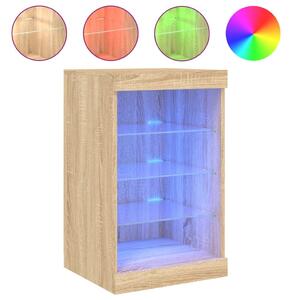 Komoda s LED svetlami dub sonoma 41x37x67 cm