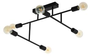 Eglo 98034 - Prisadený luster BELSIANA 6xE27/40W/230V čierna