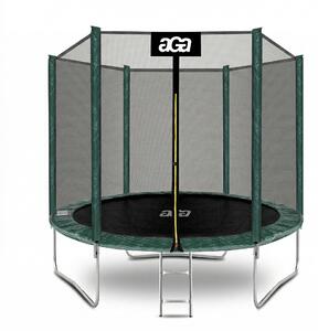 Aga SPORT TOP 250 cm Dark Green + ochranná sieť + schodíky