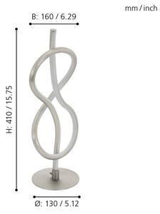 Eglo 97941 - LED Stolná lampa NOVAFELTRIA LED/10W/230V