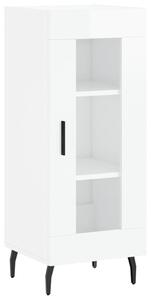 Komoda lesklá biela 34,5x34x90 cm spracované drevo