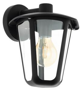 Eglo 98121 - Vonkajšie nástenné svietidlo MONREALE 1xE27/60W/230V IP44 čierna
