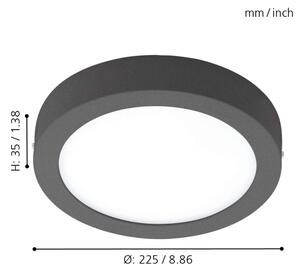 Eglo 98173 - LED Stmievateľné vonkajšie svietidlo ARGOLIS-C LED/16,5W/230V IP44