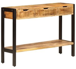Príborník z mangového dreva s 3 zásuvkami 110x35x75 cm