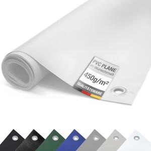 (450g/m²) Plachta na nákladné vozidlá/PVC plachta s očkami, krycia plachta (biela RAL9010, 3m x 1m)