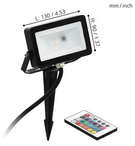 Eglo 98185 - LED RGB Reflektor FAEDO 4 LED/10W/230V + diaľkové ovládanie