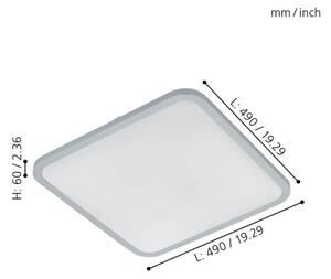 Eglo 98258 - LED Stmievateľné stropné svietidlo COGOLETO LED/30W/230V + diaľkový ovládač